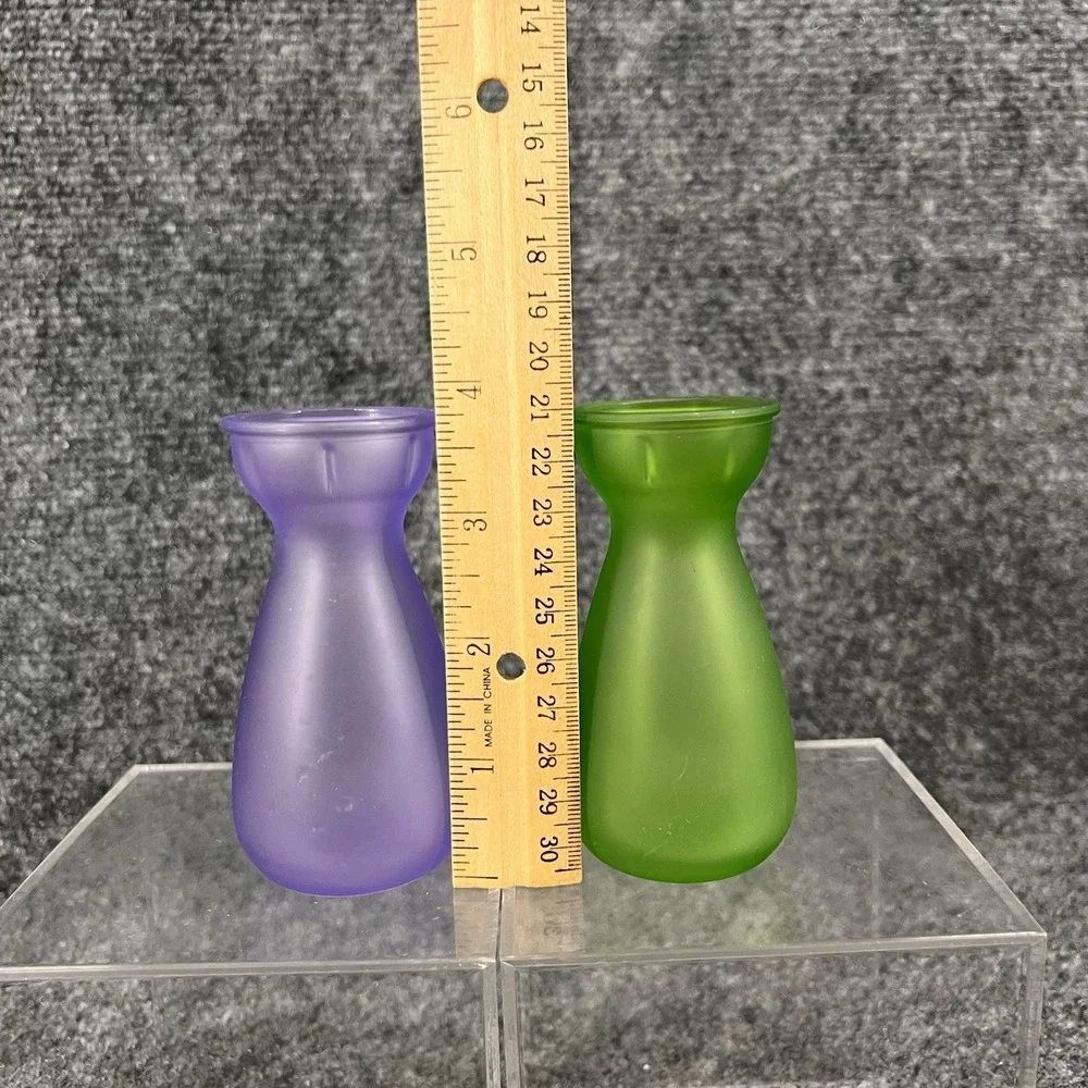 Vtg 2 Crocus Flower Bulb Vases / Blub Forcing EEC (European Economic Community)
